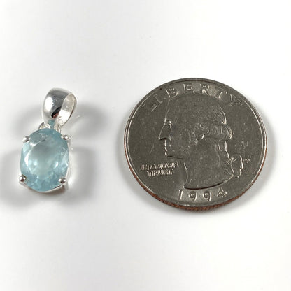 Faceted Aquamarine Pendant