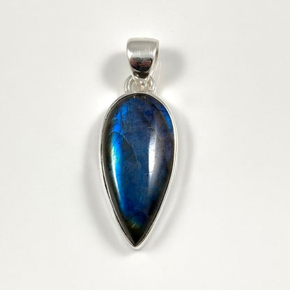 Blue Fire Labradorite Pendant