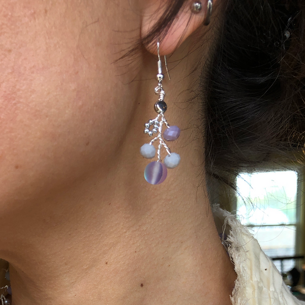 Branch Earrings- Lavender
