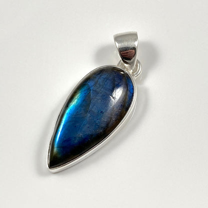 Blue Fire Labradorite Pendant