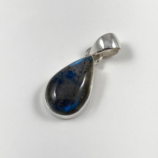 Blue Fire Labradorite Pendant