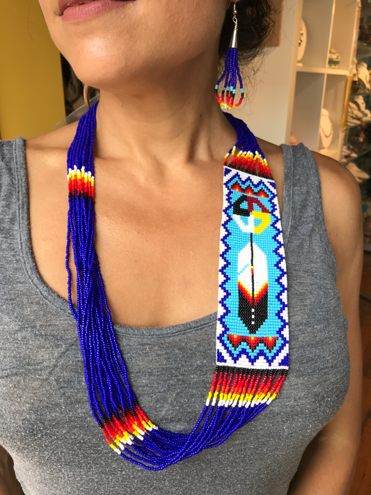 Navajo Sash Necklace/Earring set