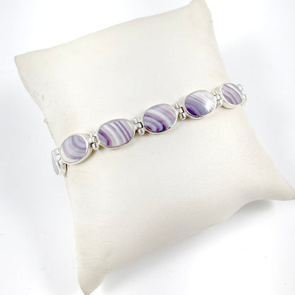 Wampum & Sterling Silver Bracelet