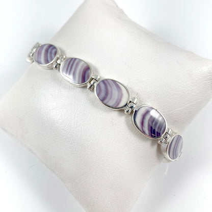 Wampum & Sterling Silver Bracelet