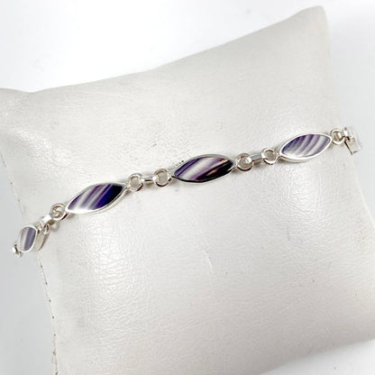 Wampum & Sterling Silver Bracelet