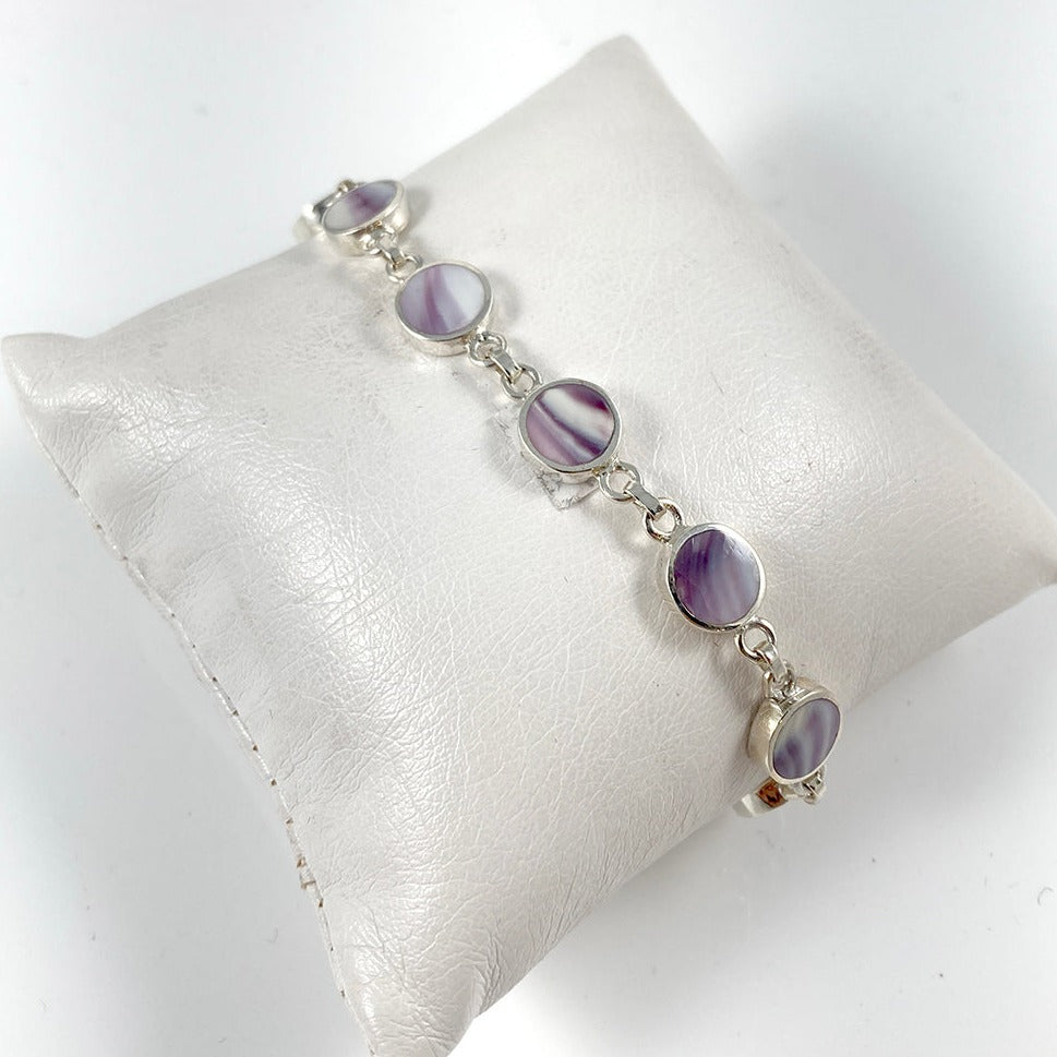 Wampum & Sterling Silver Bracelet