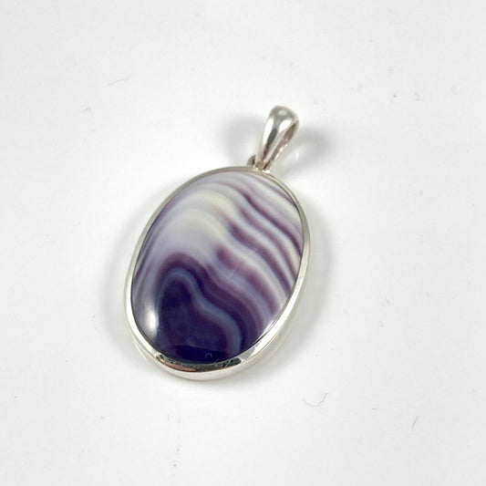 Wampum & Sterling Silver Pendant