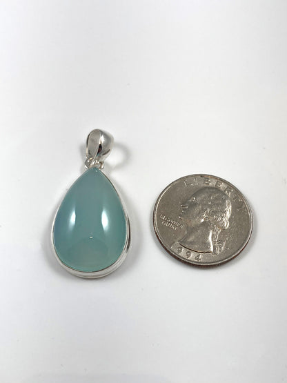 Aqua Chalcedony Pendant