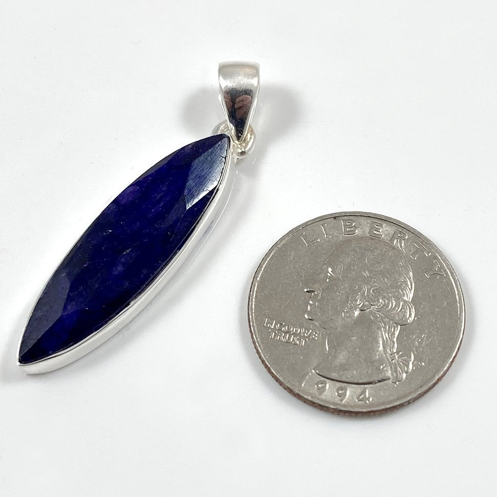 Faceted Indian Sapphire Pendant