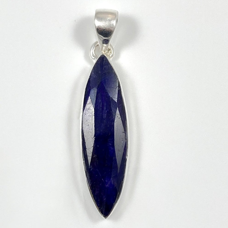 Faceted Indian Sapphire Pendant