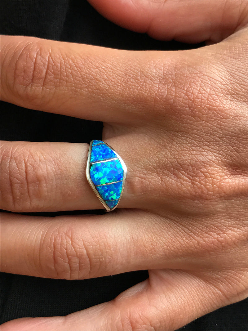 Zuni Inlay Lab Opal Ring