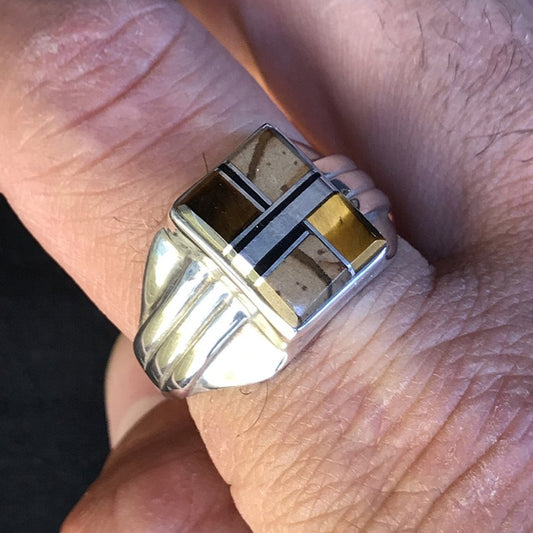 Men's Zuni Inlayed RIng