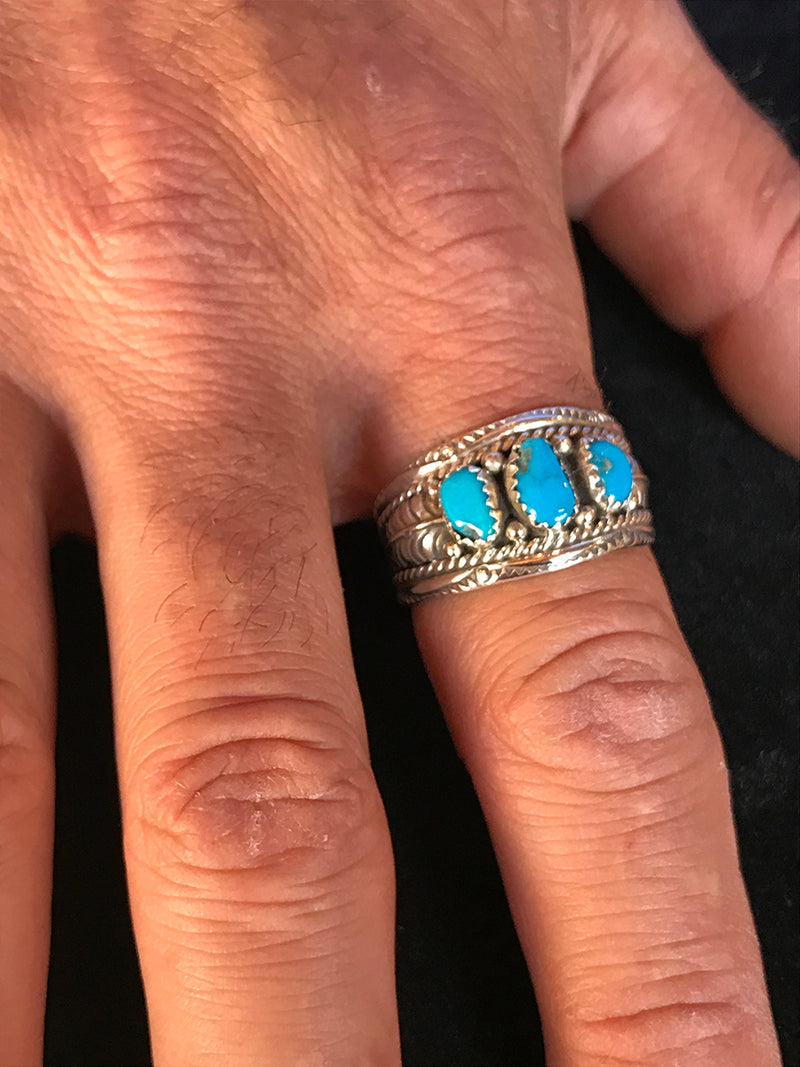 Men's Turquoise & Sterling Silver RING