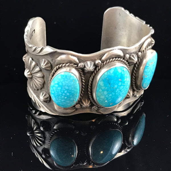 Water Web turquoise & Sterling Silver Bracelet