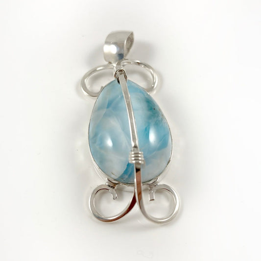 Larimar & Sterling Silver Pendant