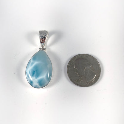 Larimar & Sterling Silver Pendant