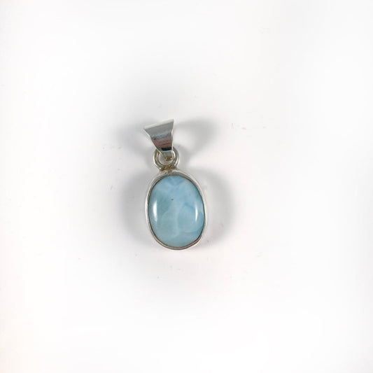 Larimar & Sterling Silver Pendant