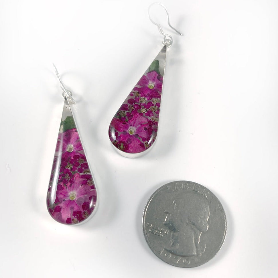 Natural Flowers Resin Earrings