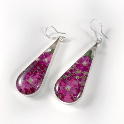 Natural Flowers Resin Earrings