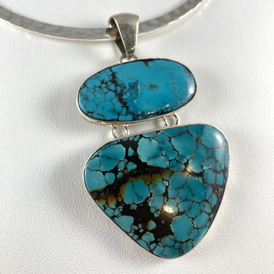 Turquoise & Sterling Silver Pendant