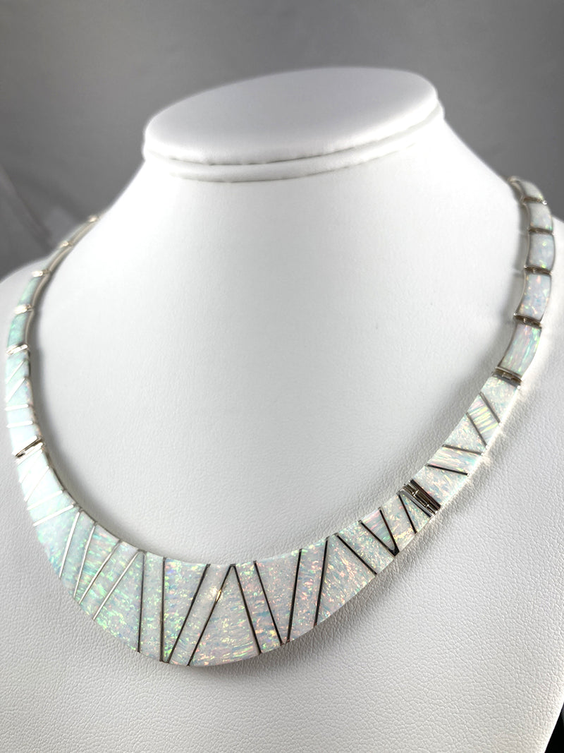 Opal & Sterling Silver Necklace