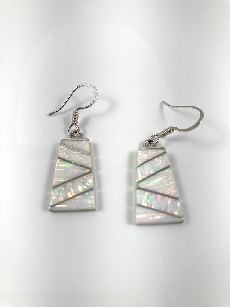 Opal & Sterling Silver Earrings