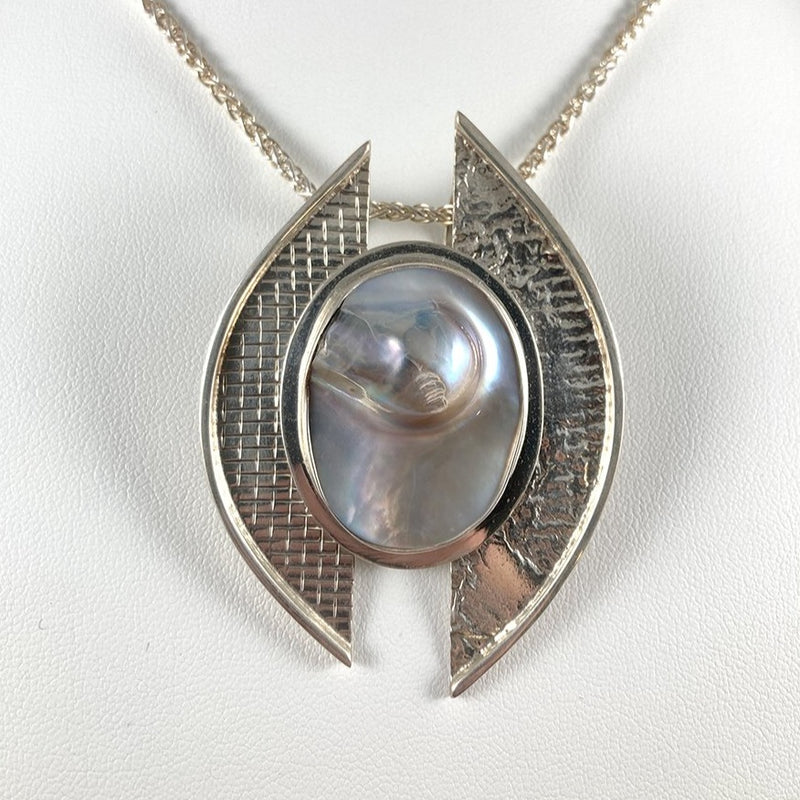 Mother of Pearl & Sterling Silver Pendant