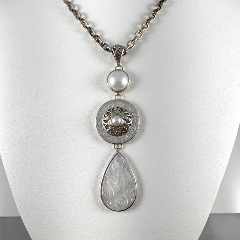 Janice Garadi Mother of Pearl Necklace