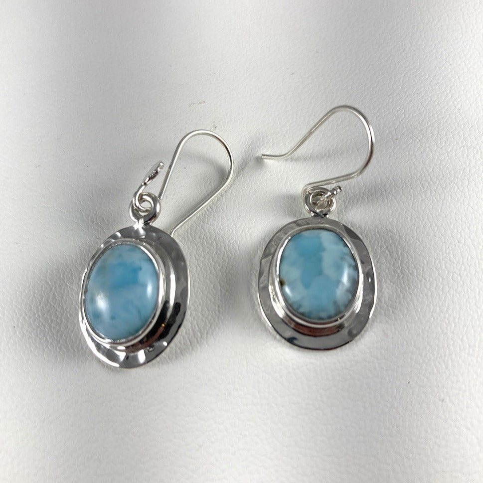 Larimar & Sterling Silver Earrings