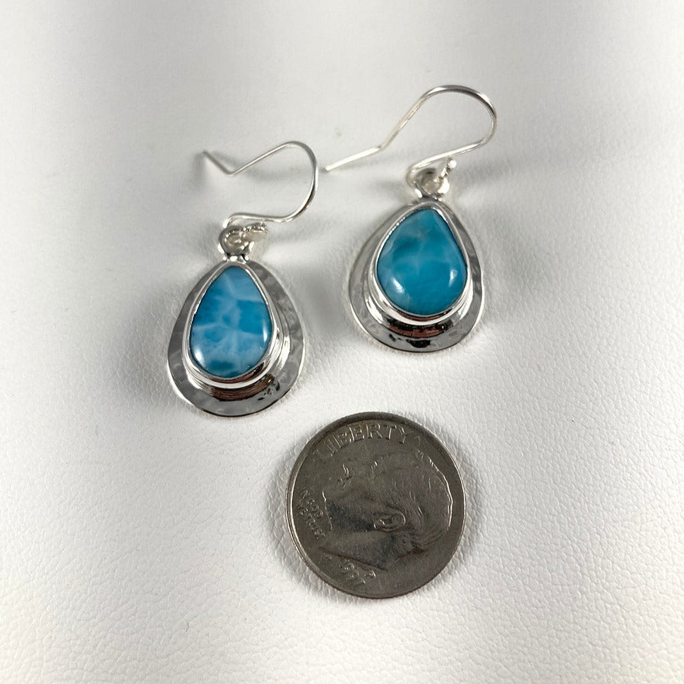 Larimar & Sterling Silver Earrings