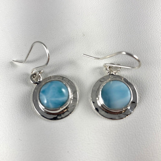 Larimar & Sterling Silver Earrings