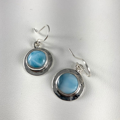 Larimar & Sterling Silver Earrings