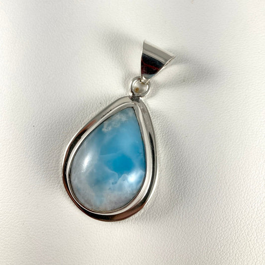 Larimar & Sterling Silver Pendant