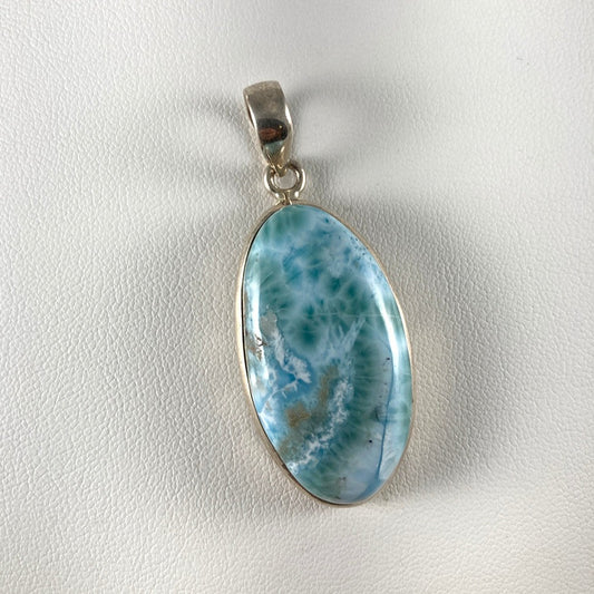 Larimar & Sterling Silver Pendant