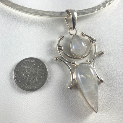 Moonstone & Sterling Silver Pendant