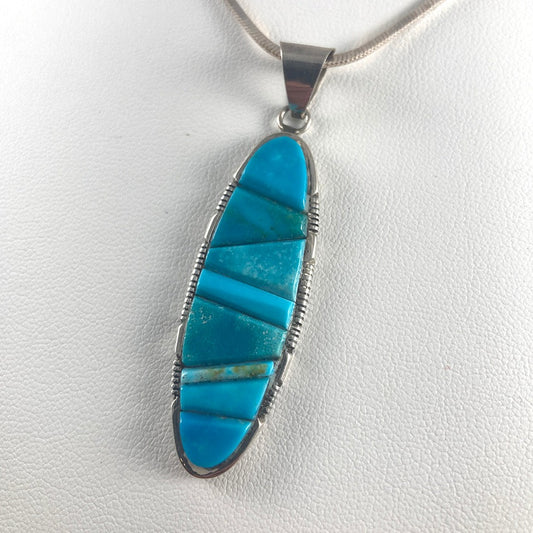 Cobblestone Turquoise & Sterling Silver Pendant