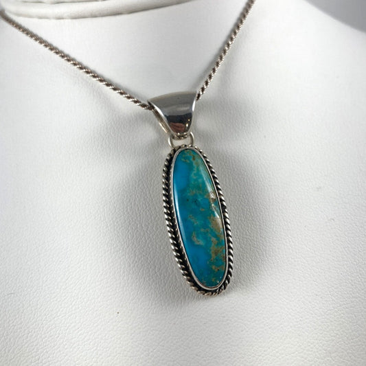 Turquoise & Sterling Silver Pendant