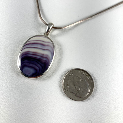 Wampum & Sterling Silver Pendant