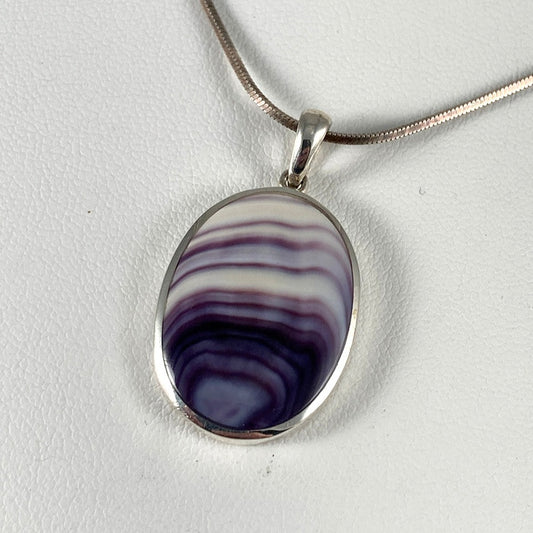 Wampum & Sterling Silver Pendant