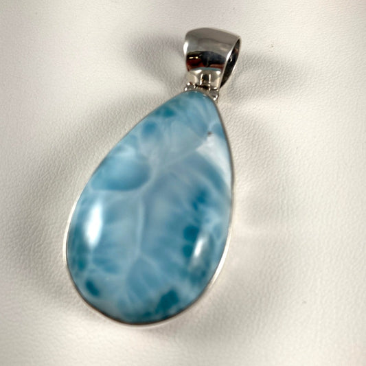 Larimar & Sterling Silver Pendant