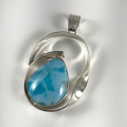 Larimar & Sterling Silver Pendant