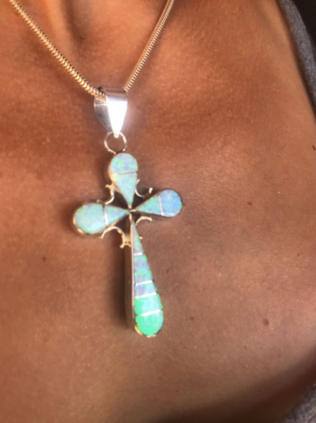 Double-Sided Cross Pendant