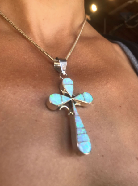 Double-Sided Cross Pendant