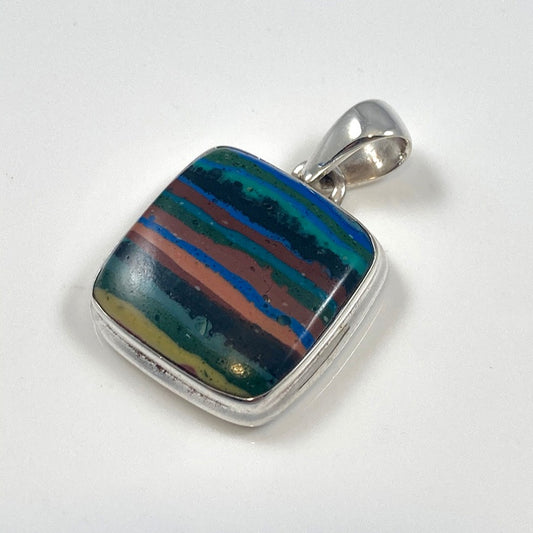 Rainbow Gem Calsilica Pendant