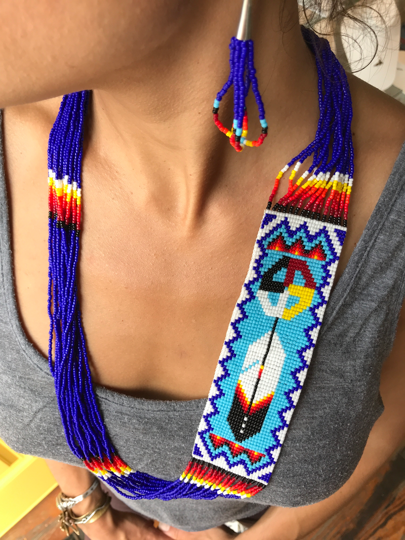 Navajo Sash Necklace/Earring set