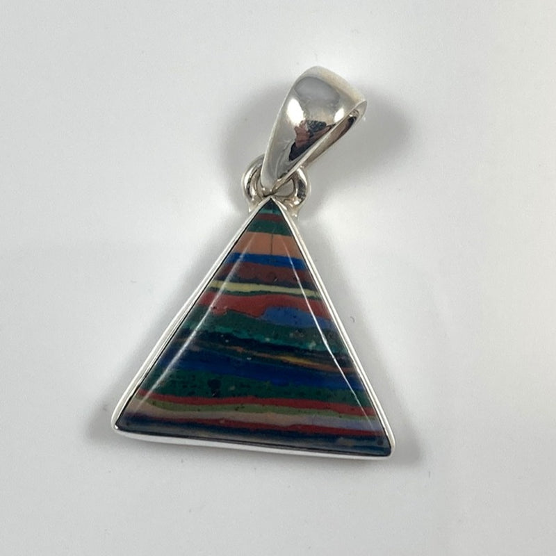Rainbow Gem Calsilica Pendant