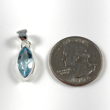 Faceted Aquamarine Pendant