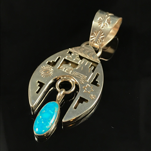 Sterling Silver & Turquoise Pendant