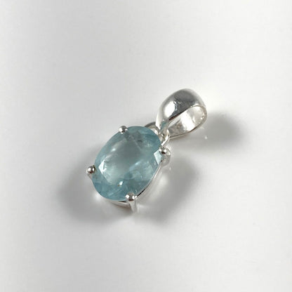 Faceted Aquamarine Pendant