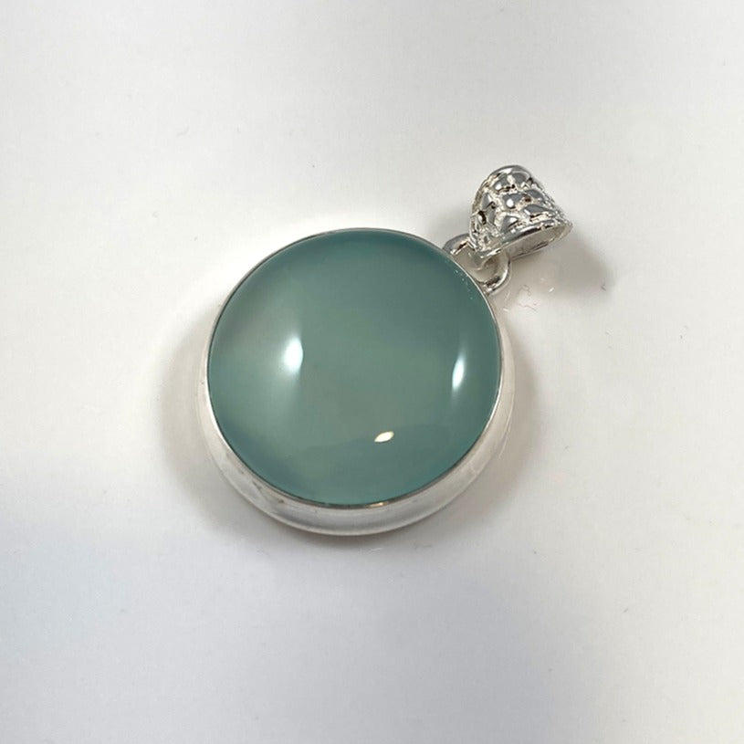 Aqua Chalcedony Pendant